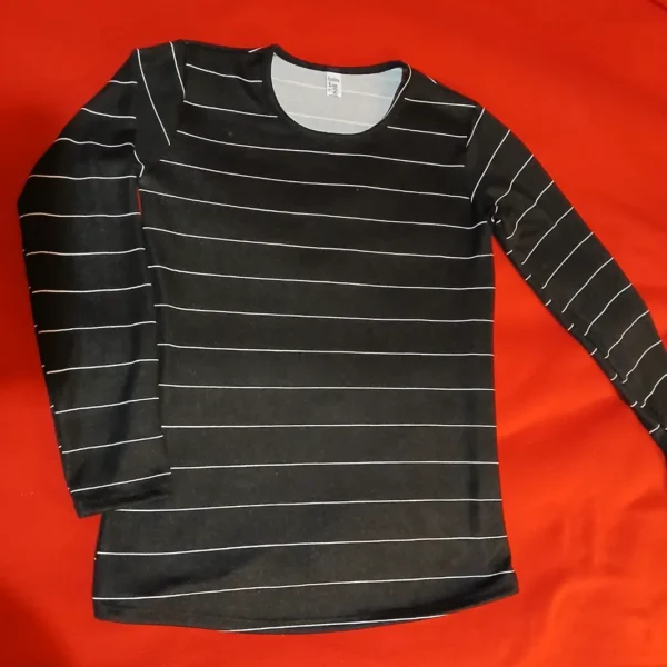 Camiseta de Mujer Algodón y Lycra a Rayas – Cómoda y Canchera