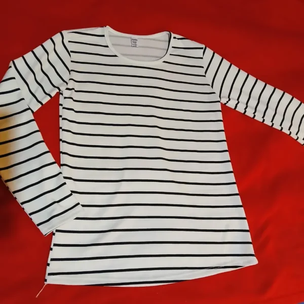 Camiseta de Mujer Algodón y Lycra a Rayas – Cómoda y Canchera