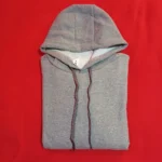 Buzo Canguro de Algodón Mujer – Talle M, Gris Calentito y Cómodo