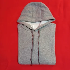 Buzo Canguro de Algodón Mujer – Talle M, Gris Calentito y Cómodo